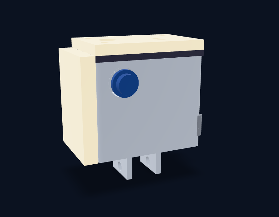 SkyLive sender — interactive 3D model (drag to rotate)